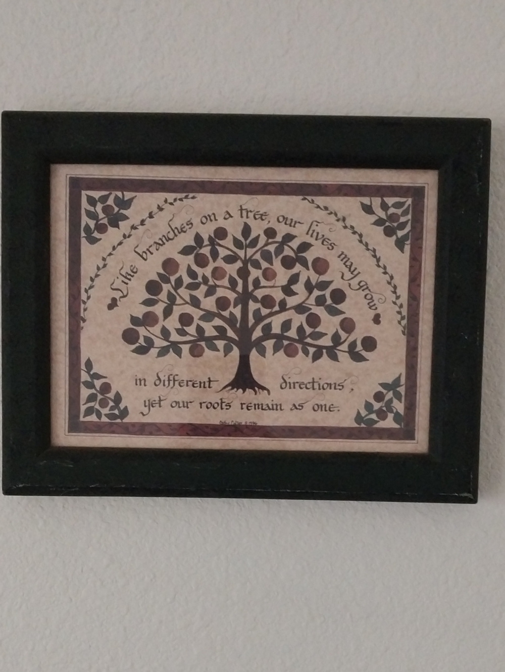 Framed artwork Tree of life